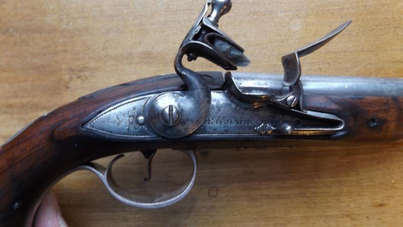 xxSOLDxx PAIR OF SILVER MOUNTED REVOLUTIONARY WAR PISTOLS ...